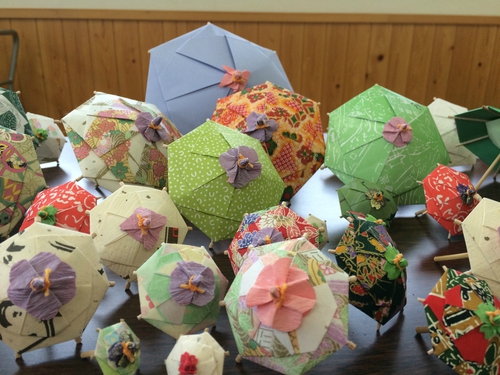 【origami・傘】おりがみで和傘 【origami・傘】おりがみで和傘