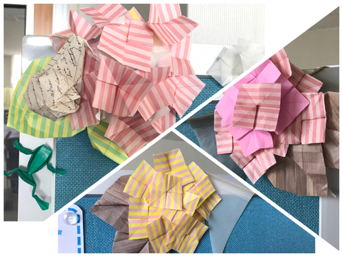 【origami・花】おりがみでアジサイが沢山咲きました! 【origami・花】おりがみでアジサイが沢山咲きました!
