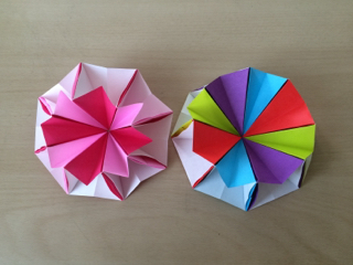 【origami・ユニット】おりがみでくるんくるん・まわっておもしろいね♪ 【origami・ユニット】おりがみでくるんくるん・まわっておもしろいね♪