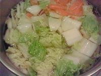 エリンギ・帆立貝柱･干し海老の野菜スープ