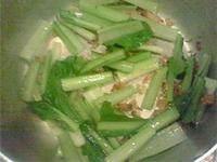 小松菜と干し海老の炒めもの