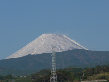富士山真っ白