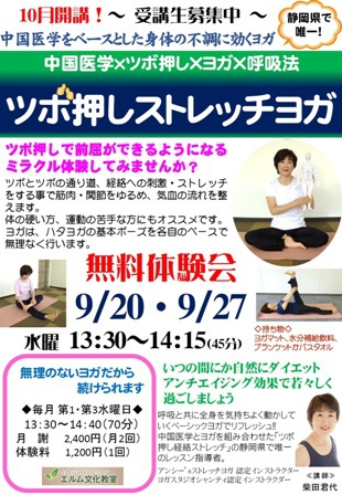無料ストレッチヨガ体験会のご案内 無料ストレッチヨガ体験会のご案内