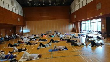 高齢者学級「ツボ押し健康ヨガ」行ないました 高齢者学級「ツボ押し健康ヨガ」行ないました