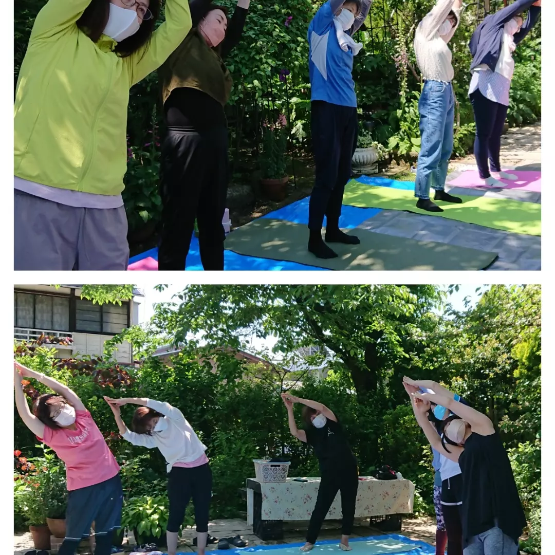 ガーデンヨガ お外でyogaの開催報告 ガーデンヨガ お外でyogaの開催報告