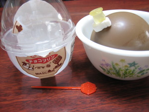 チョコプリン♪を割ったら。。。