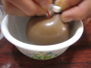 チョコプリン♪を割ったら。。。