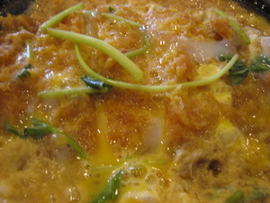 今日のランチ~藍屋さんのかつ鍋定食♪
