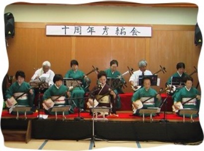 開幕の「ひなぶり三番叟」 ★十周年秀編会★ 尺八で応援参加