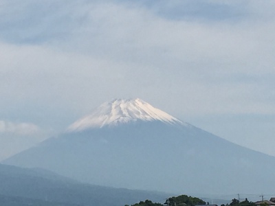 梅雨に雪が増えた富士山 梅雨に雪が増えた富士山