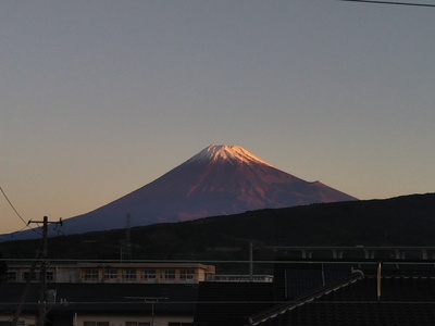おはようございます。 ~朝焼け富士山~ おはようございます。 ~朝焼け富士山~