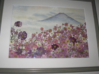 押し花作品に感動・・・エバーグリーン☆