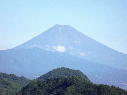富士山登山中の山仲間