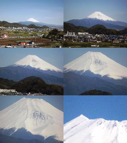 立花からの富士山六景 ★晴天の富士山★