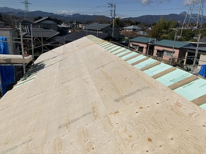 新しい屋根下地 新しい屋根下地
