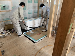 お風呂が完成 お風呂が完成