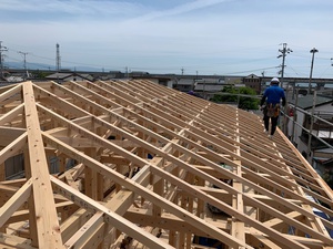 蒲原で建前応援 蒲原で建前応援