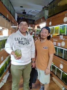 エビを持って来てくれたお客様 甲駿えびさん エビを持って来てくれたお客様 甲駿えびさん