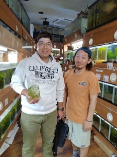 エビを持って来てくれたお客様 三春Beeさん エビを持って来てくれたお客様 三春Beeさん