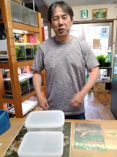 エビを持って来てくれたお客様 みさたけさん エビを持って来てくれたお客様 みさたけさん