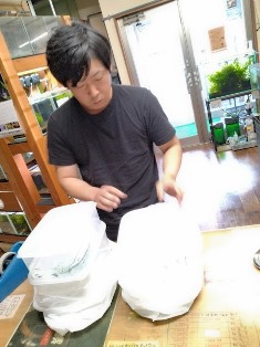 エビを持って来てくれたお客様 ノラさん エビを持って来てくれたお客様 ノラさん
