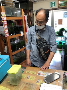 エビを持って来てくれたお客様 えびまめさん エビを持って来てくれたお客様 えびまめさん