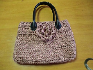 バッグにお花を