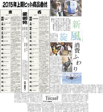 日経トレンディ 上半期ヒット商品ランキング! 日経トレンディ 上半期ヒット商品ランキング!