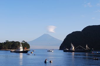 今朝の富士山　（戸田）