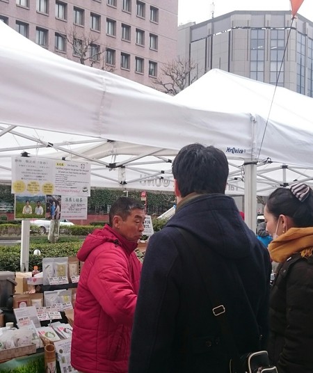 青山のファ―マ―ズマ―ケットにて試飲販売してます‼ 青山のファ―マ―ズマ―ケットにて試飲販売してます‼
