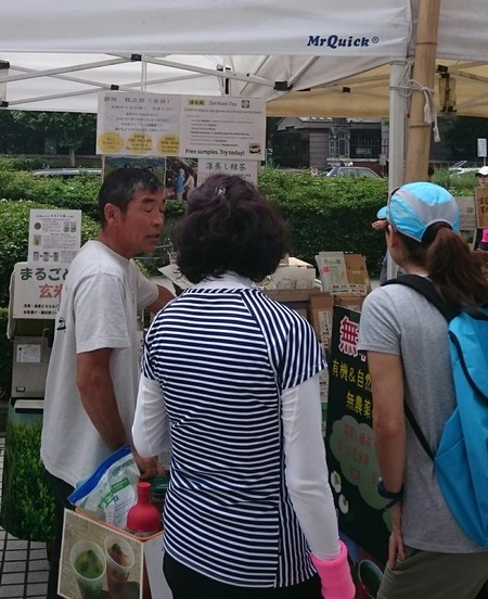 青山のファ―マ―ズマ―ケットにて試飲販売してます‼ 青山のファ―マ―ズマ―ケットにて試飲販売してます‼