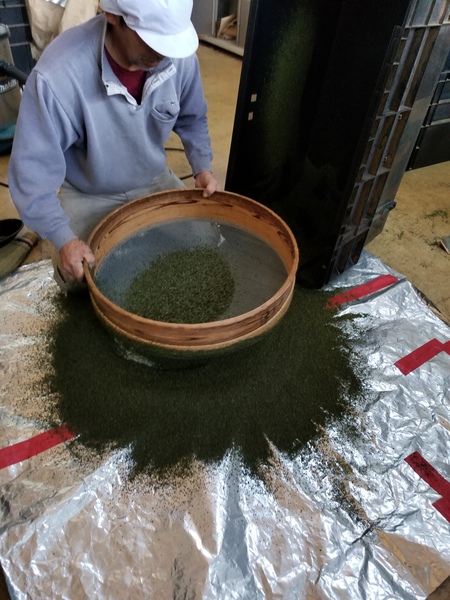 お茶の仕上げ加工をしました お茶の仕上げ加工をしました
