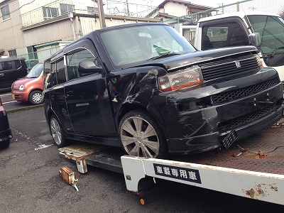 廃車買取り　トヨタ　bB　沼津市　足曲がり！