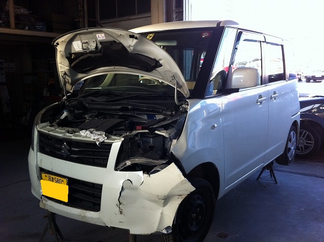 事故車査定　スズキ　パレット