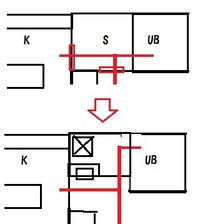 水廻りの間取り