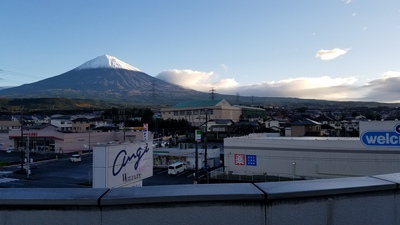 雪を被った久々の富士山