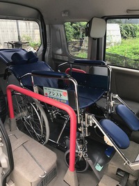 リクライニング車椅子も乗っちゃう