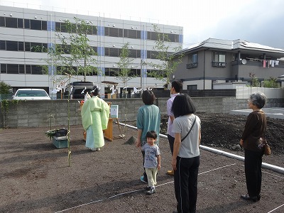 富士市中央町で地鎮祭をしました