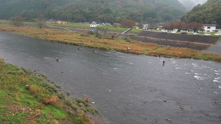 鮎釣り