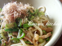 ふりかけ焼きうどん