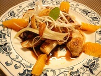 鶏肉のオレンジ焼き