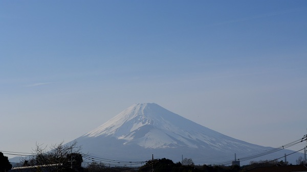富士山と美人幽霊画