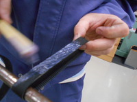 タイミングベルト背面ゴム貼り加工