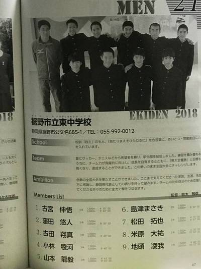 全国駅伝大会に出場