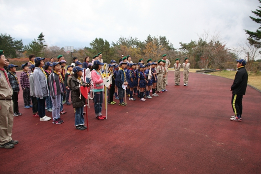 11月隊集会　アポロ号発射　1泊舎営