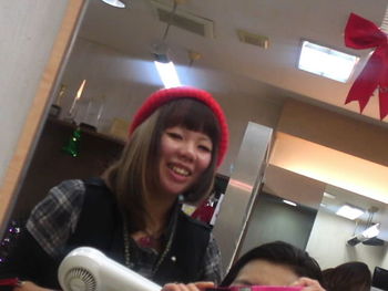 ドライヤー中o(｀▽´)o