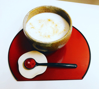 ほうじ茶ラテでリラックス 2022/02/11 22:12:23