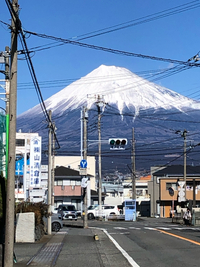 今日の富士山です