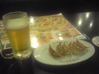 夏はやっぱビールと餃子だな！