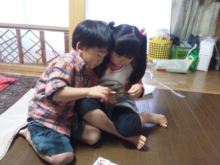 今日は仲良く・・・。